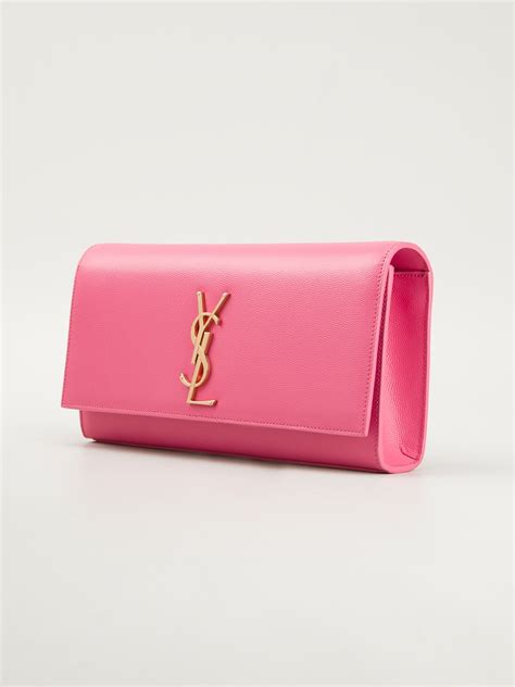 ysl clutch pink